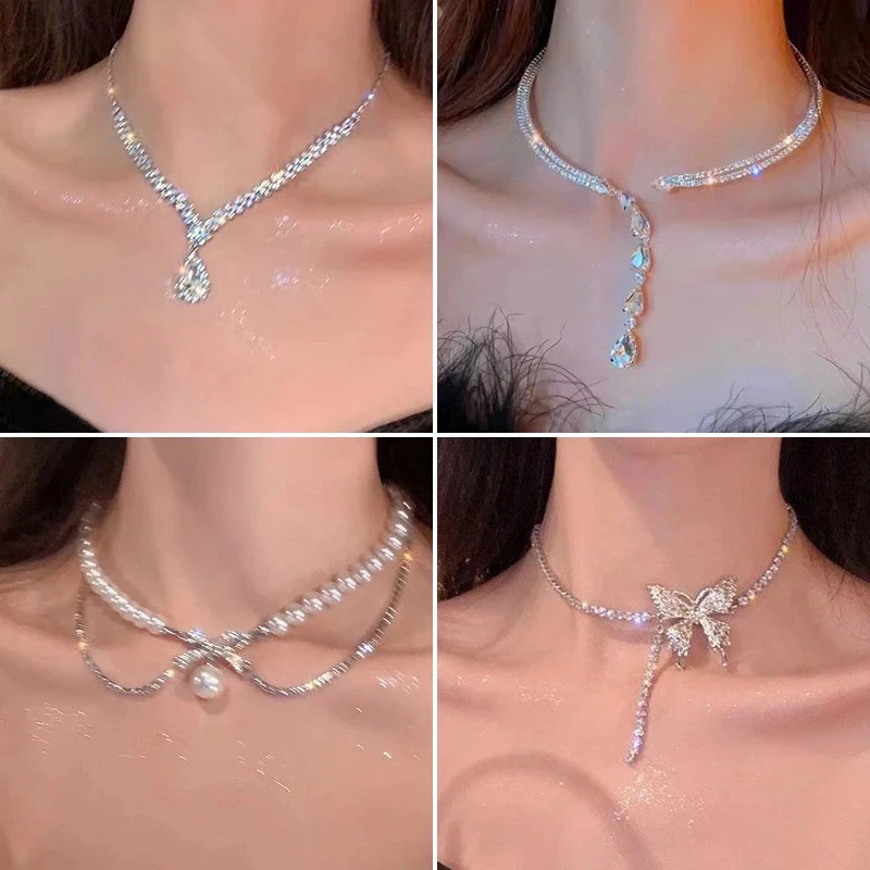 钛钢合成锆石项链 [念名字下单]项链轻奢时尚百搭手链项链2