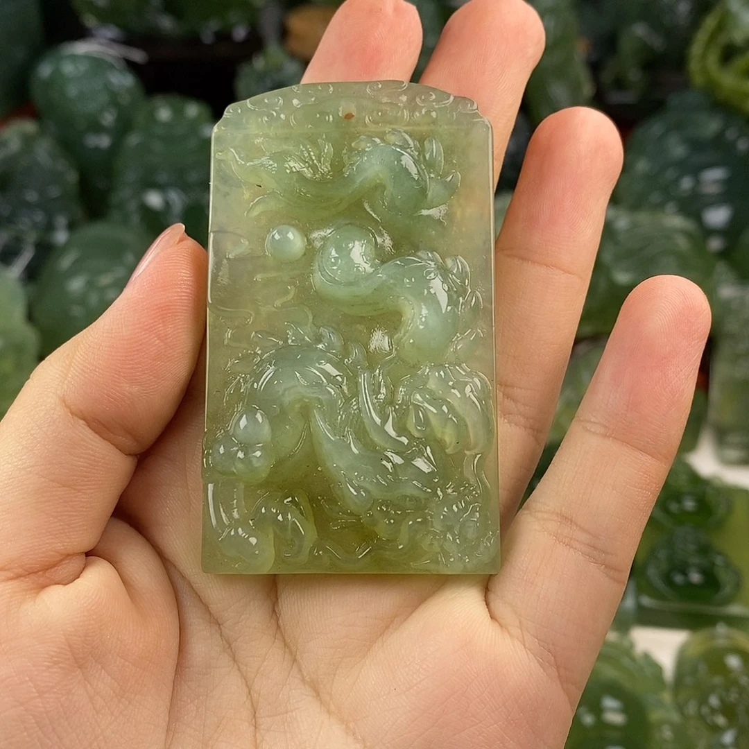 岫玉未镶嵌挂件岫玉挂件