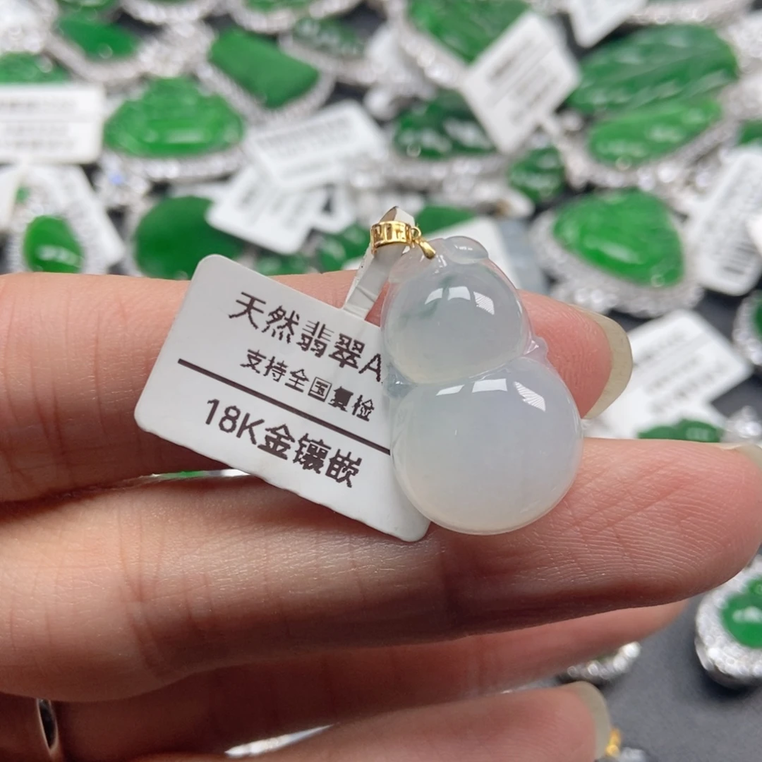 翡翠银S925镶嵌颈饰