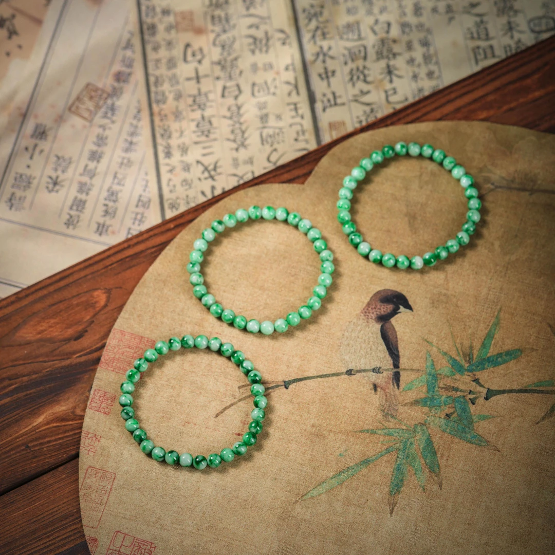 【博姐臻选】翡翠精品单圈手串S5281多样性发其一