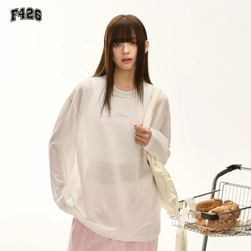 F426国潮春季新款珠子绣花针织罩衫6539
