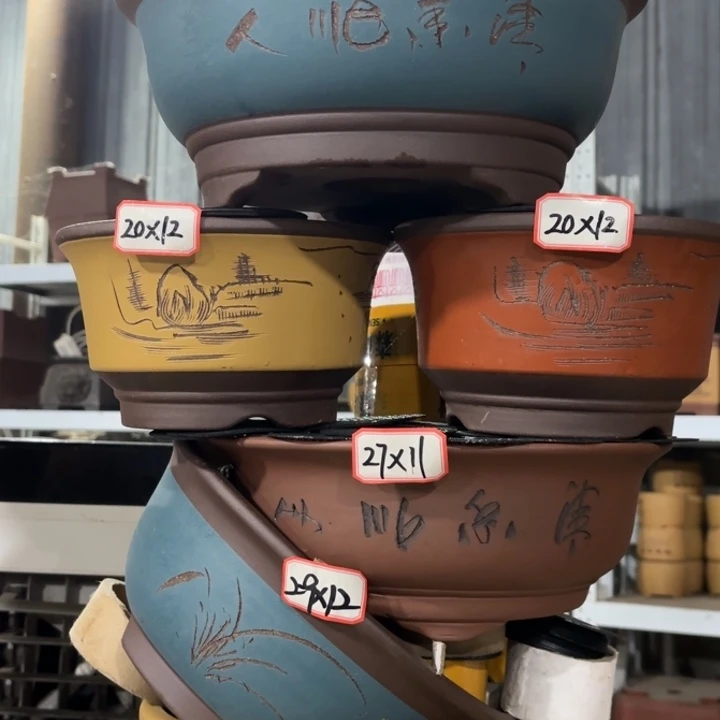 花盆紫砂100-6。