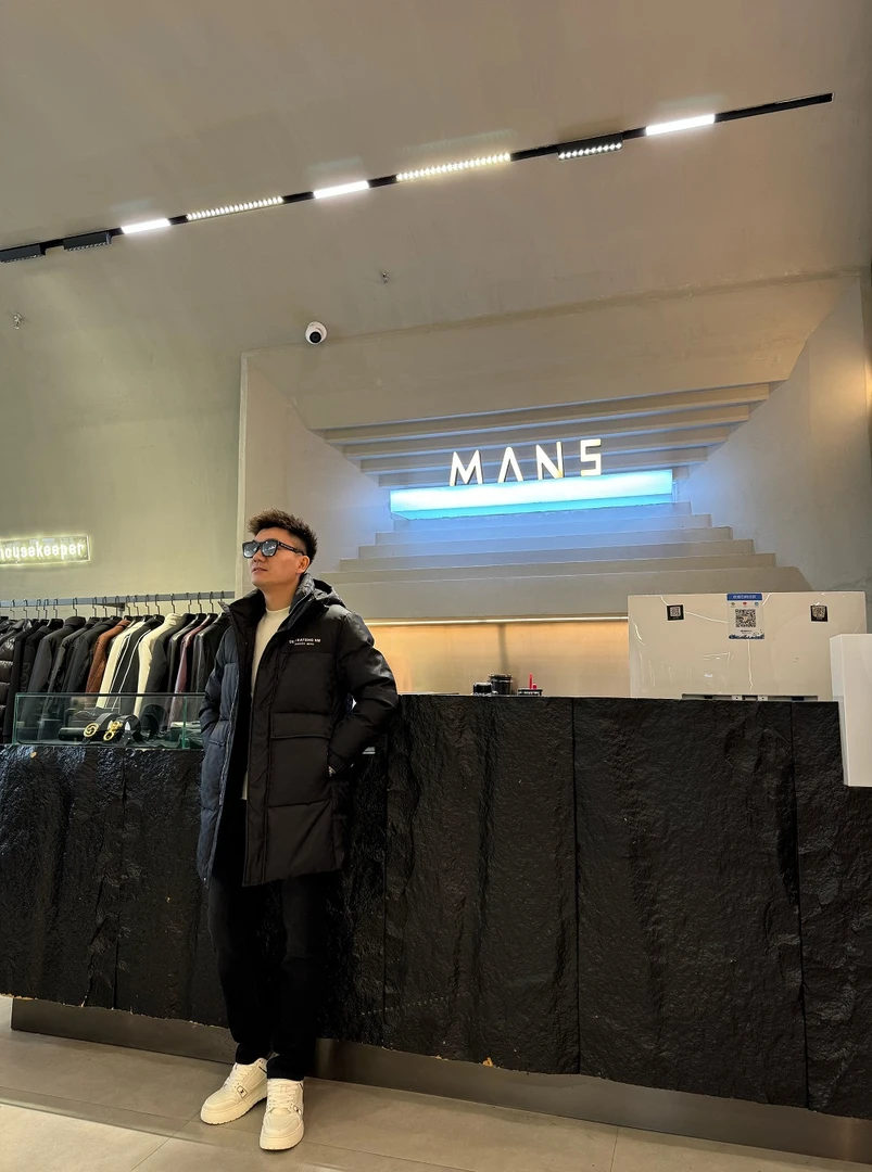 MANS名店-2024冬季新款休闲时尚男士兔毛羽绒服-FL-0057