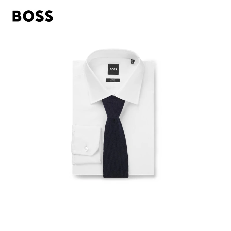 【贝克汉姆联名】BOSS博斯男士25年冬季新款羊毛针织领带50555729