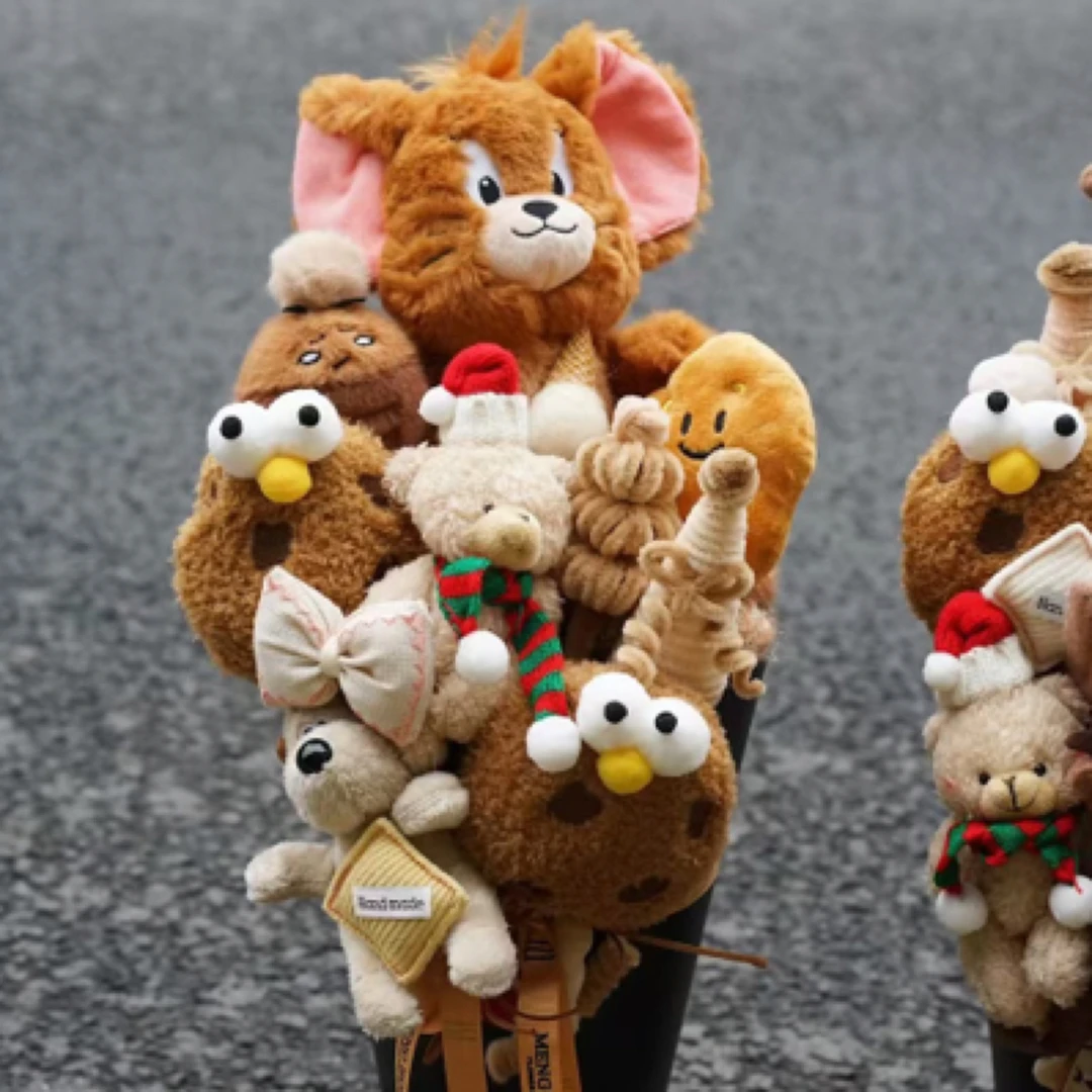 【我们的童年】猫和老鼠玩偶花束送男朋友送女朋友