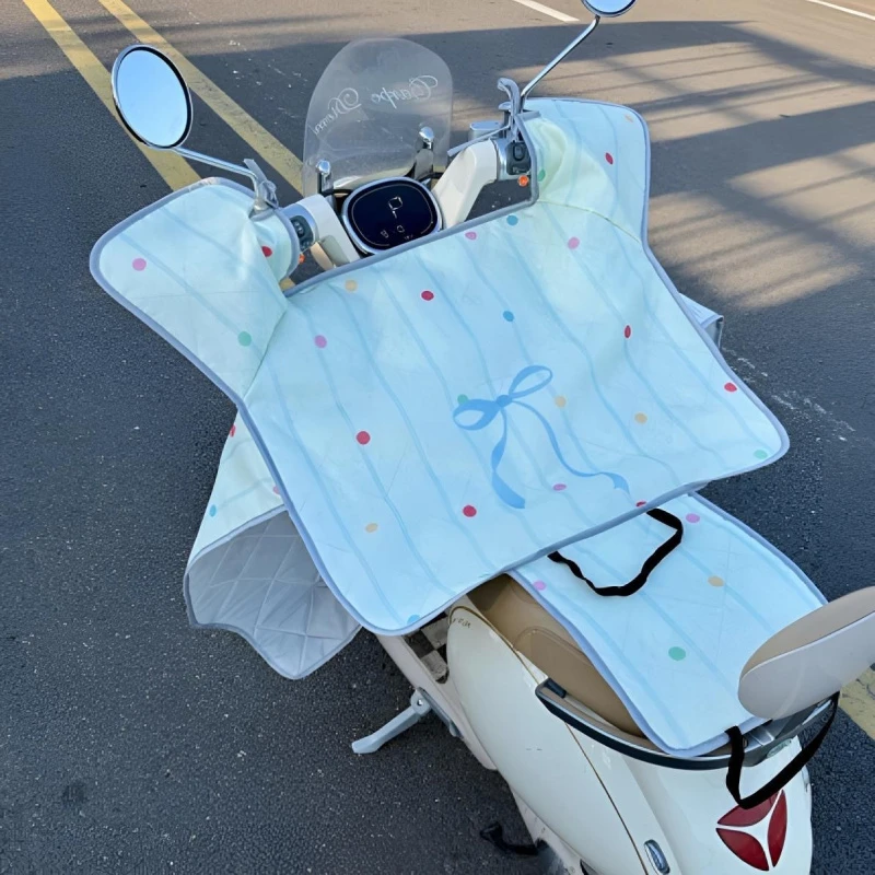 夏天2025新款挡风被薄款带坐垫电动车摩托车防晒防紫外线遮阳罩JY
