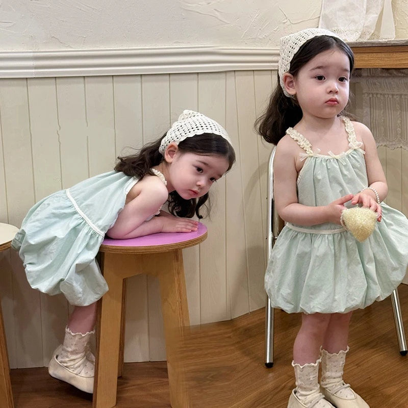 女童韩版连衣裙2025夏季新款儿童甜美风裙子中小童时尚宽松吊带裙