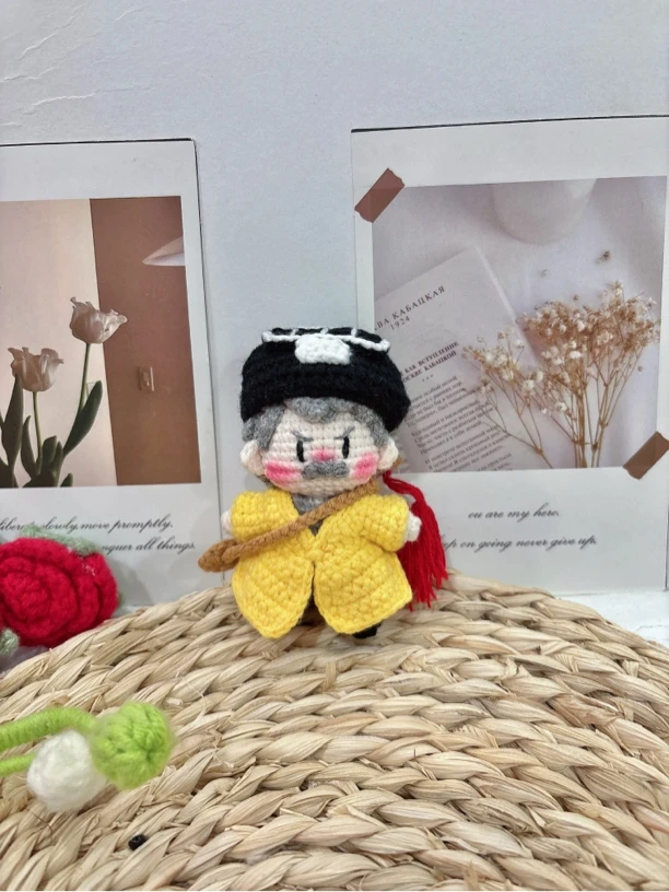 纯手工毛线钩织林正英叔玩偶挂件摆件成品谨慎下单收到后不退不换