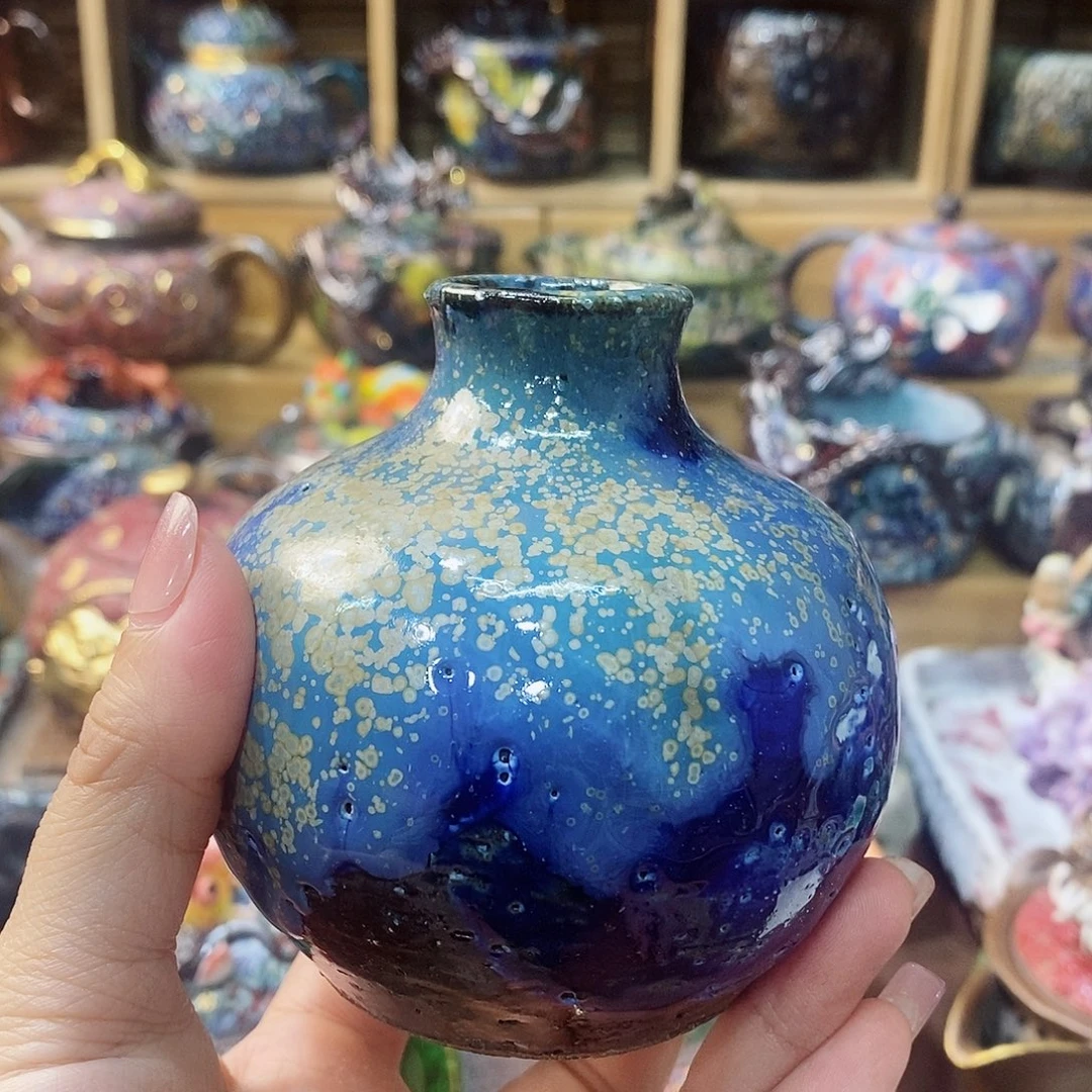 粗陶柴烧志野茶器