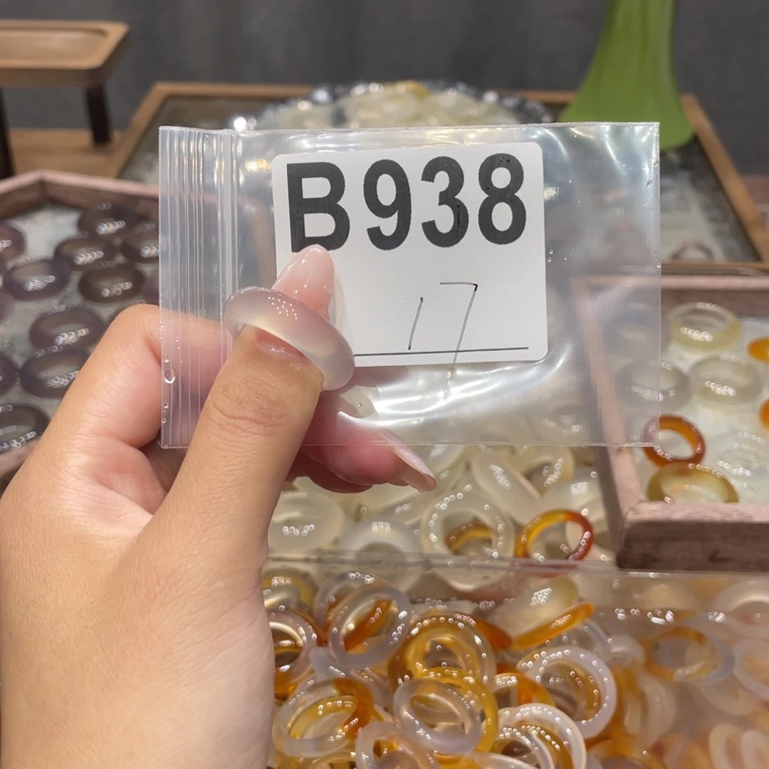 玛瑙/玉髓未镶嵌戒指938