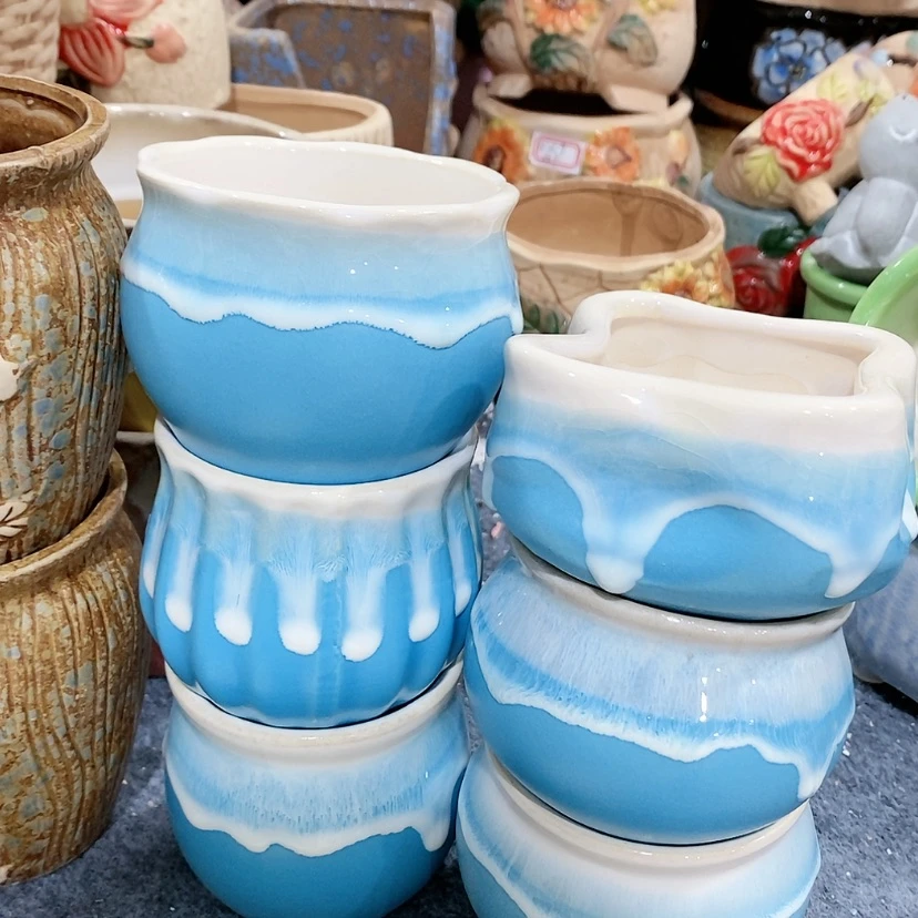 【闪购商品】陶瓷陶瓷花盆，多肉花盆