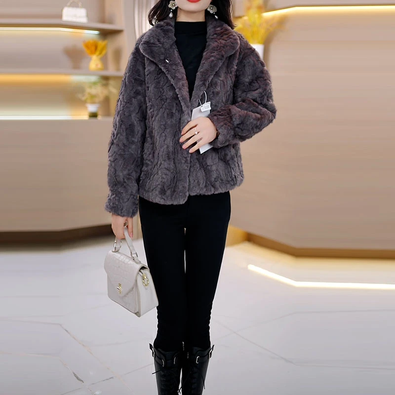 2025秋季新款A3552款拉链合格品宽松过膝大码拼接冬季女外套