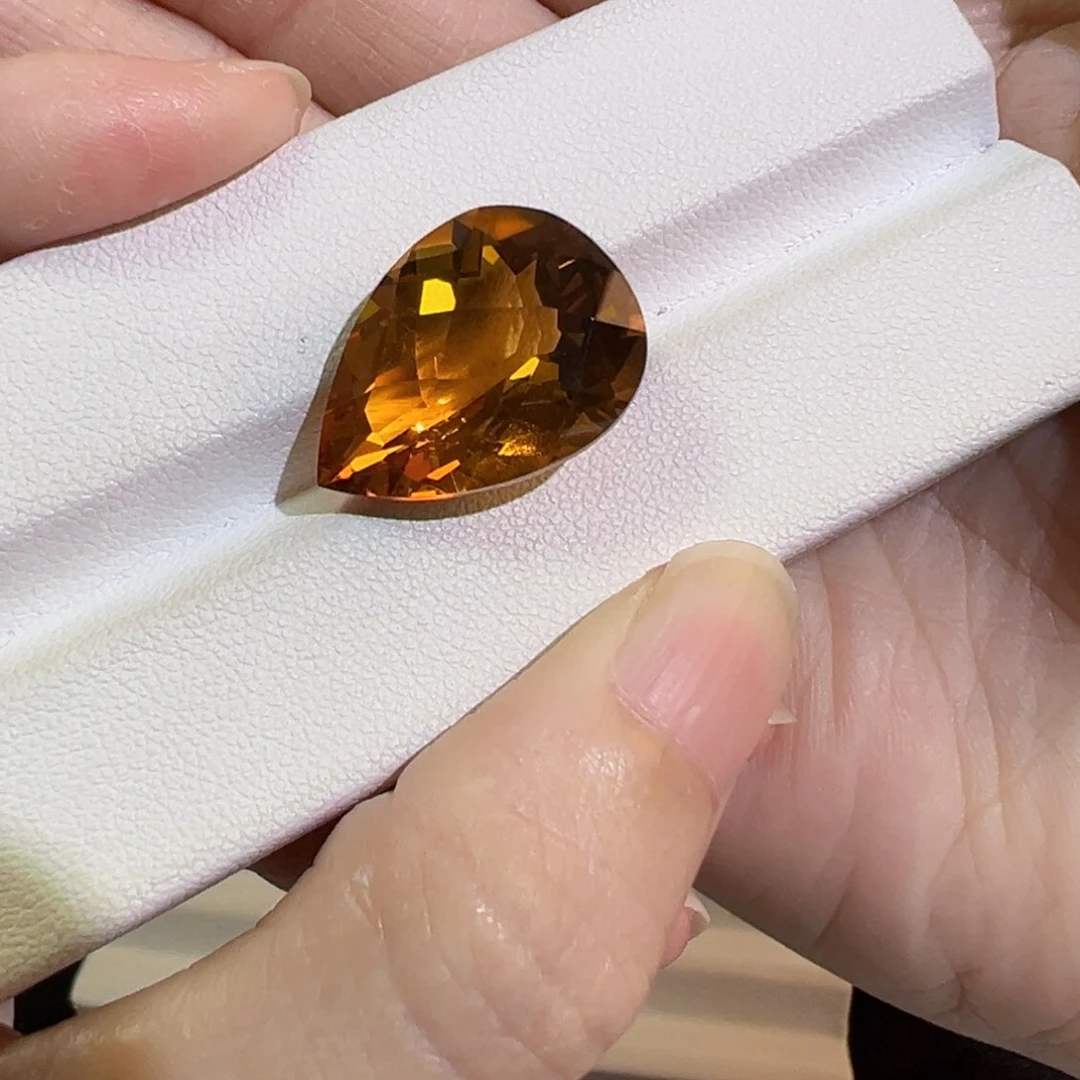 小***小未镶嵌珠宝半成品黄晶15ct暴力黄