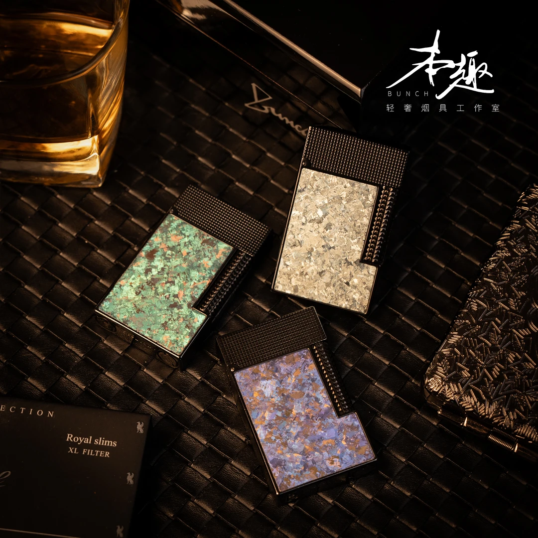 【时空·印象】 品牌朗声创意钛金属打火机钢音铜充气侧滑点火单火焰