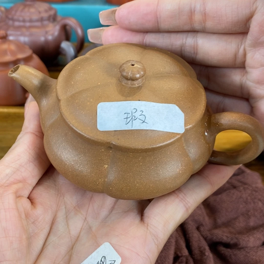 茶壶紫砂原矿泥料手工壶直播间
