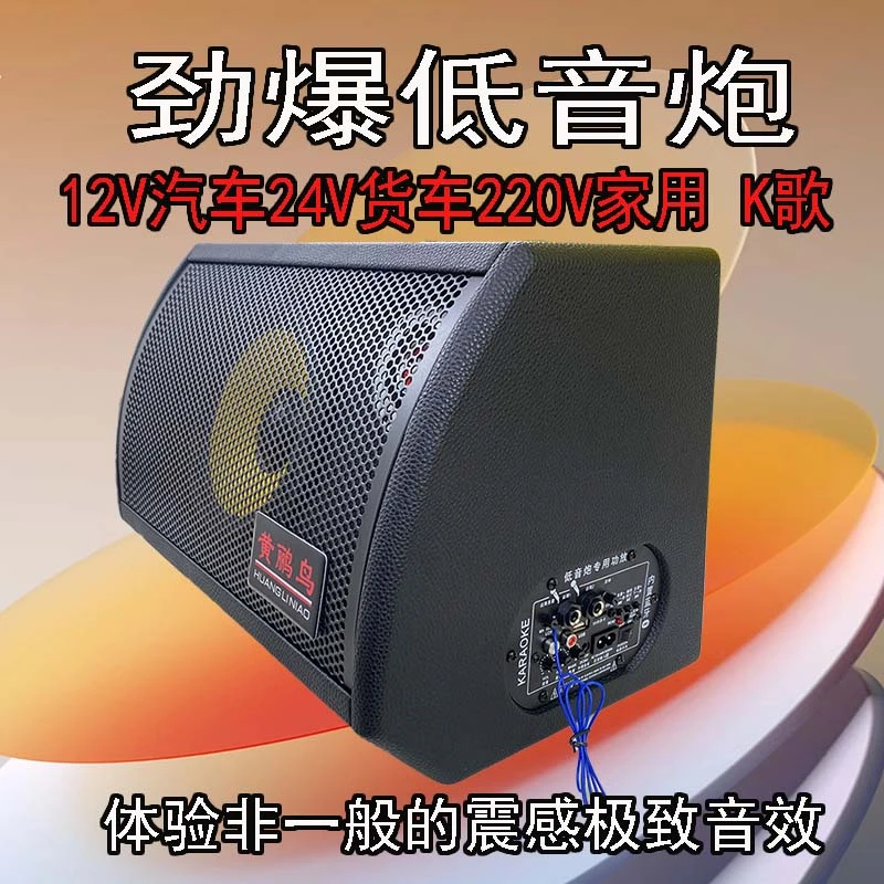 黄鹂鸟10寸大功率12Ⅴ24V220V家用车载重低音炮音响1无线蓝牙音箱U