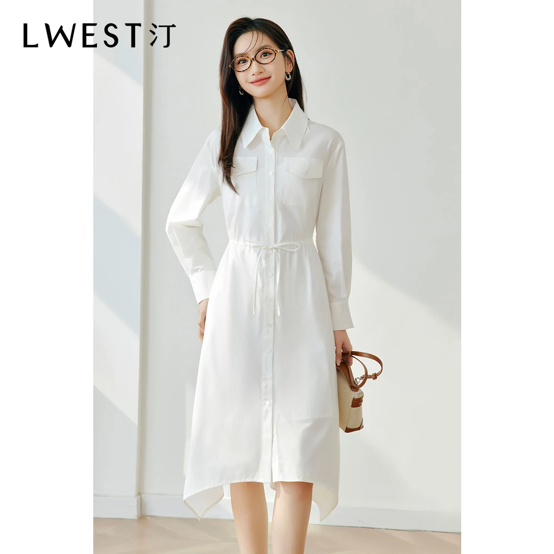 【备用链接】朗文斯汀不规则显瘦设计感连衣裙DTYL4103A07061