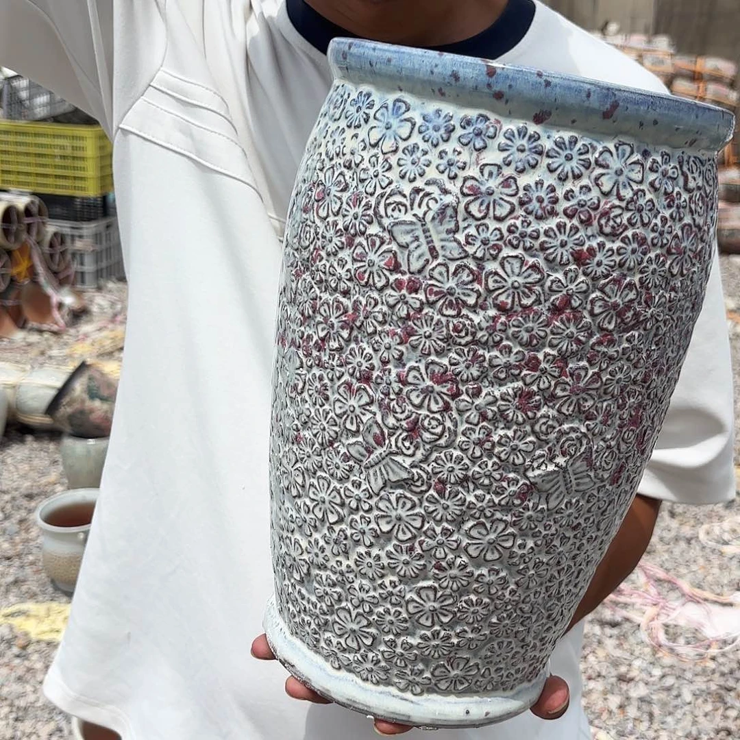 碎花口径20高度31一个