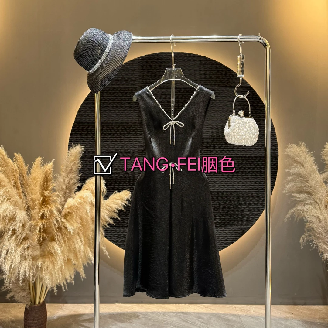 TANG-FEI胭色【钻石】TF0063气质时尚法式连衣裙