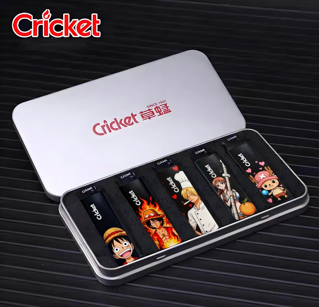 正品草蜢Cricket创意高颜值防爆砂轮打火机个性定制图案精美礼品