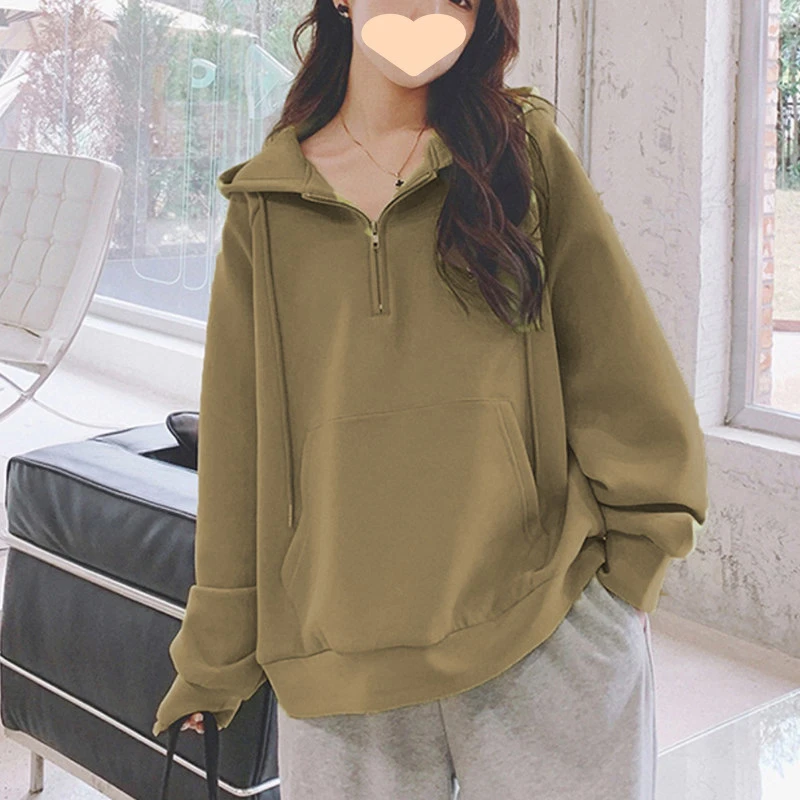 薄款连帽卫衣女春秋薄款2025新款小个子韩版宽松大码女装胖显瘦上