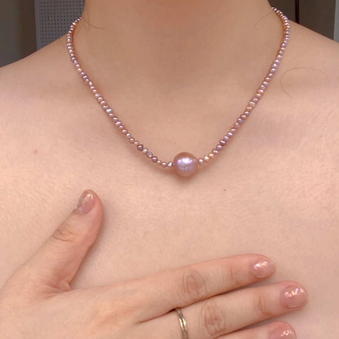 淡水珍珠手绳银S925镶嵌