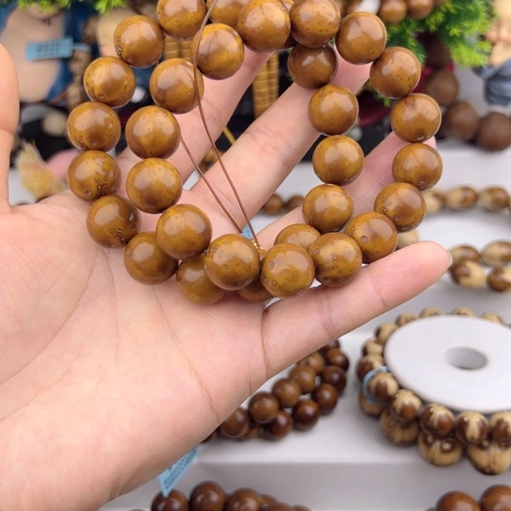 紫金鼠手串抢***手精品14尺半实心光珠 两条