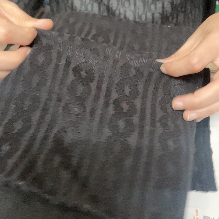 黑色链条羊绒两米364
