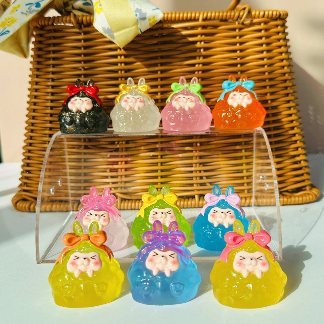 【现拍现拆】蝴蝶结夜光塔塔diy摆件车载