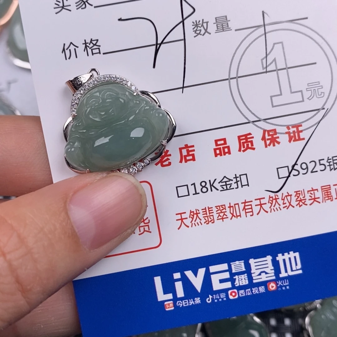 翡翠银S925镶嵌颈饰