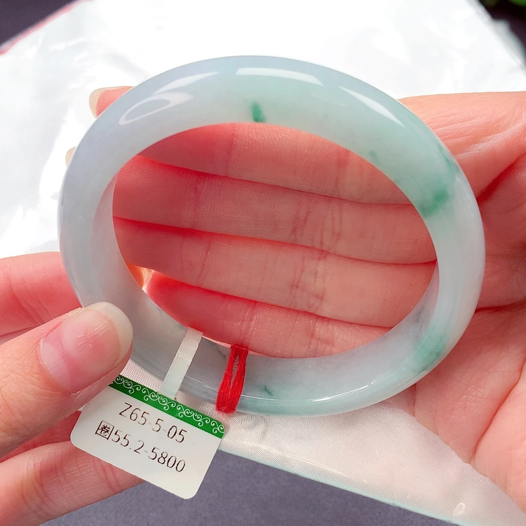 翡翠未镶嵌手镯缅甸天然a货翡翠手镯