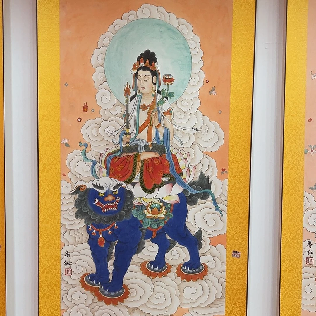 P***手卷轴画唐卡精品原作