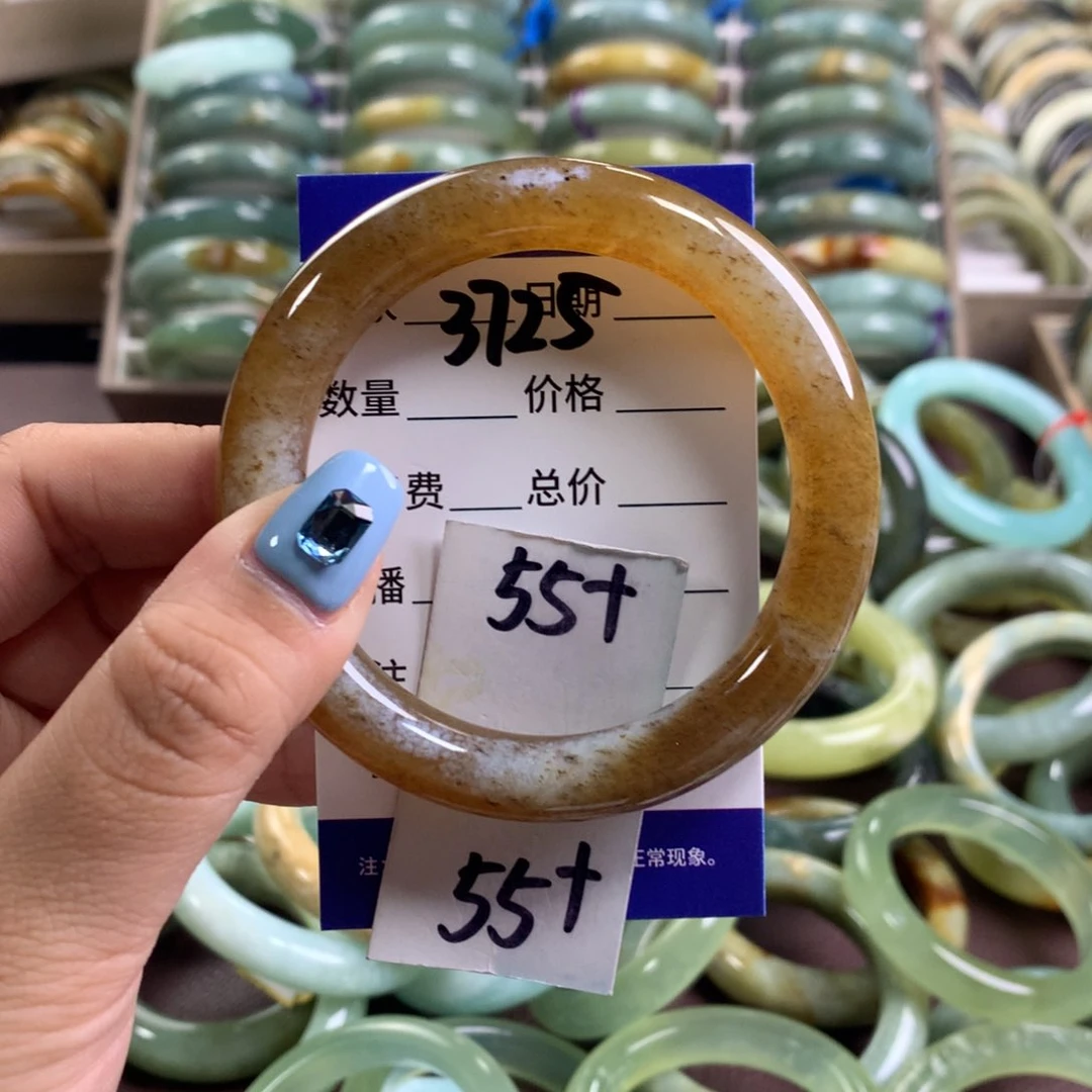 蛇纹石玉未镶嵌手镯3725