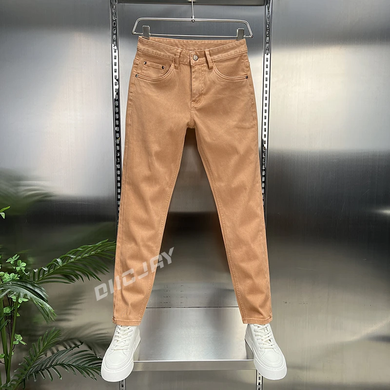 【高端】男士秋季水洗直筒裤美式休闲风牛仔裤裤子修身百搭男装长裤