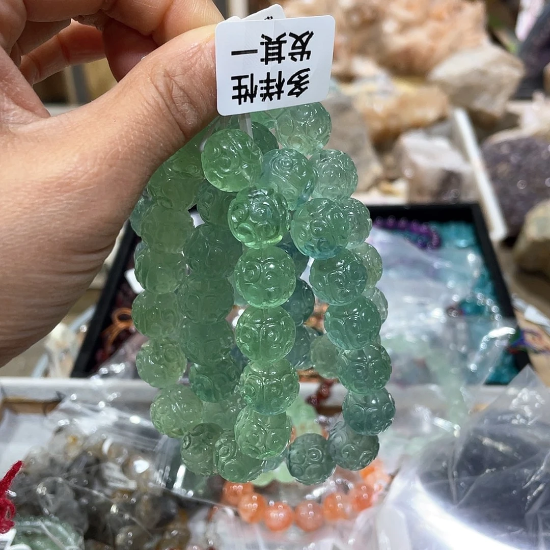 萤石手串未镶嵌多样性发一条y s 894