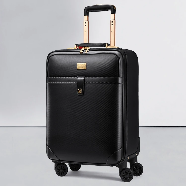 出差旅行拉杆箱男士商务登机行李箱时尚商务拉杆箱大容量皮箱耐用