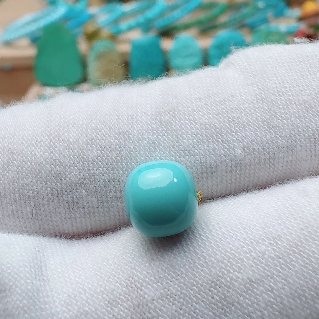 未镶嵌绿松石圆珠