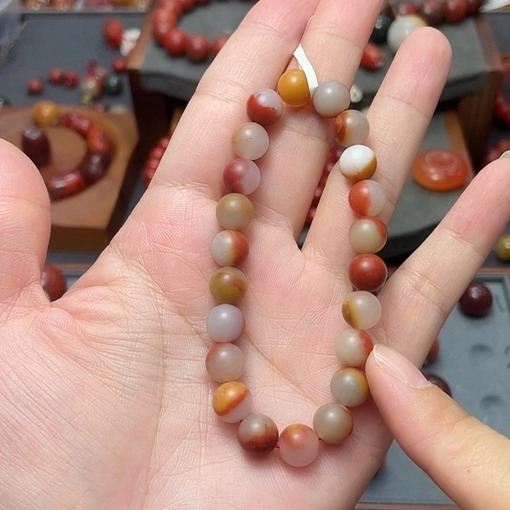 未镶嵌原矿南红手串8多样性发南红玛瑙