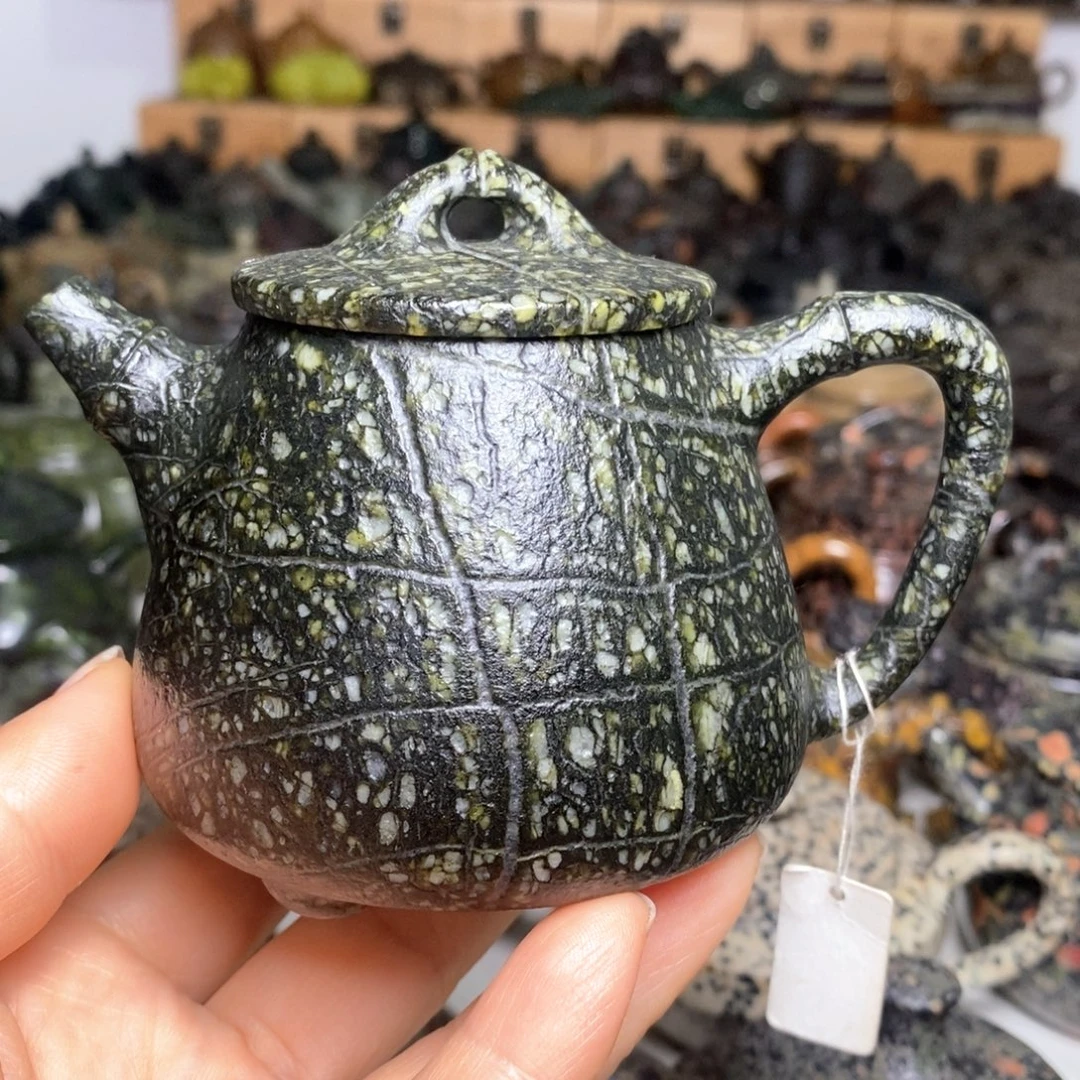 藏玉药王石蛇纹料高石瓢190cc