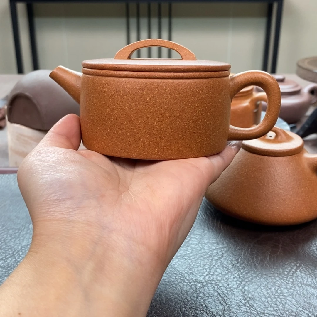 茶壶紫砂老宕口黄金段汉瓦220cc全手