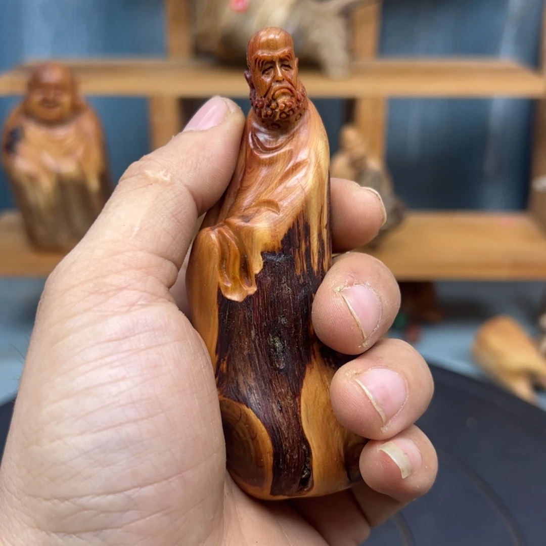 木全****作崖柏木摆件手把件
