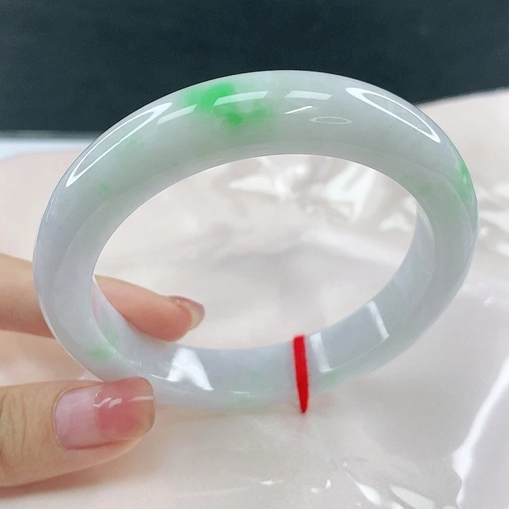 翡翠未镶嵌手镯圈58，40146