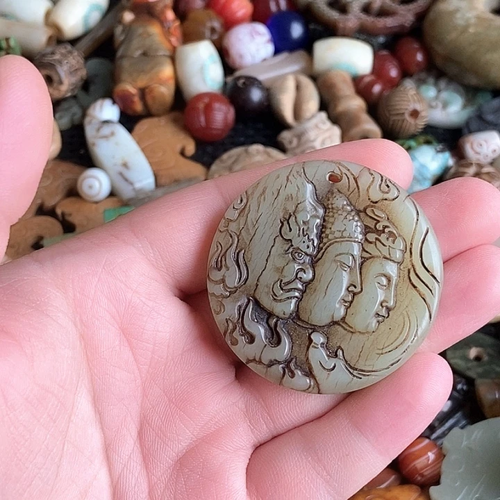 和田玉未镶嵌颈饰55