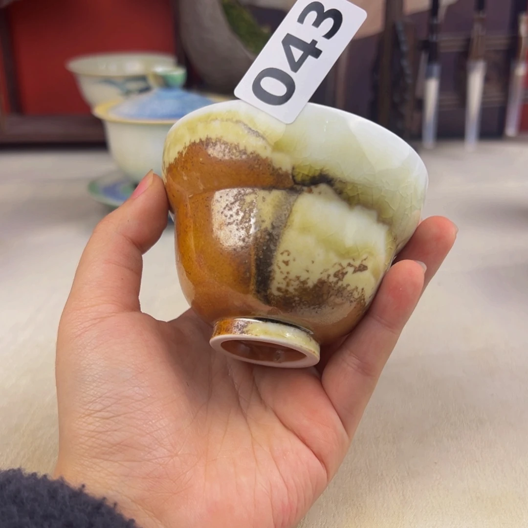 杯子纯手工柴烧主人杯