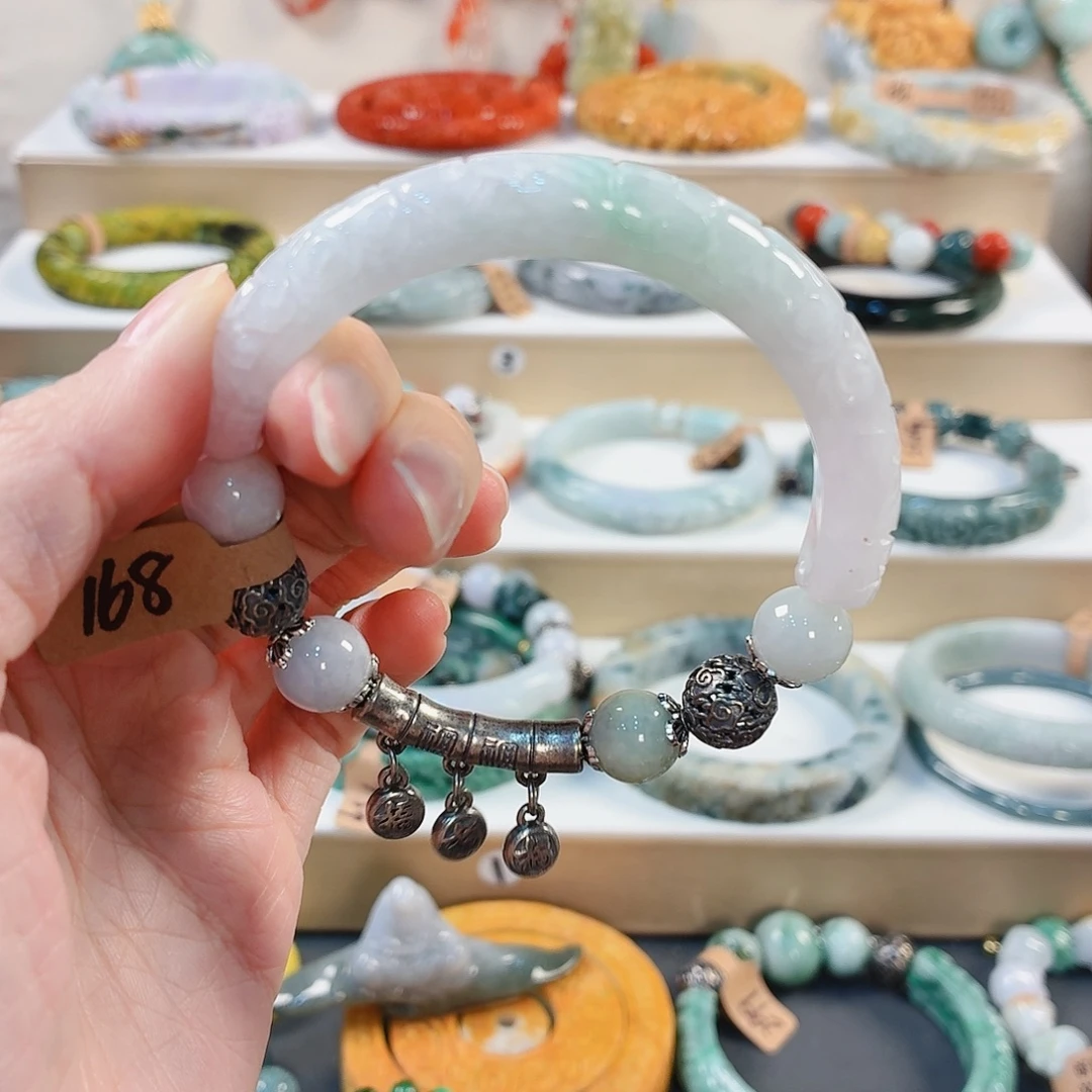 微***微翡翠未镶嵌手链手串