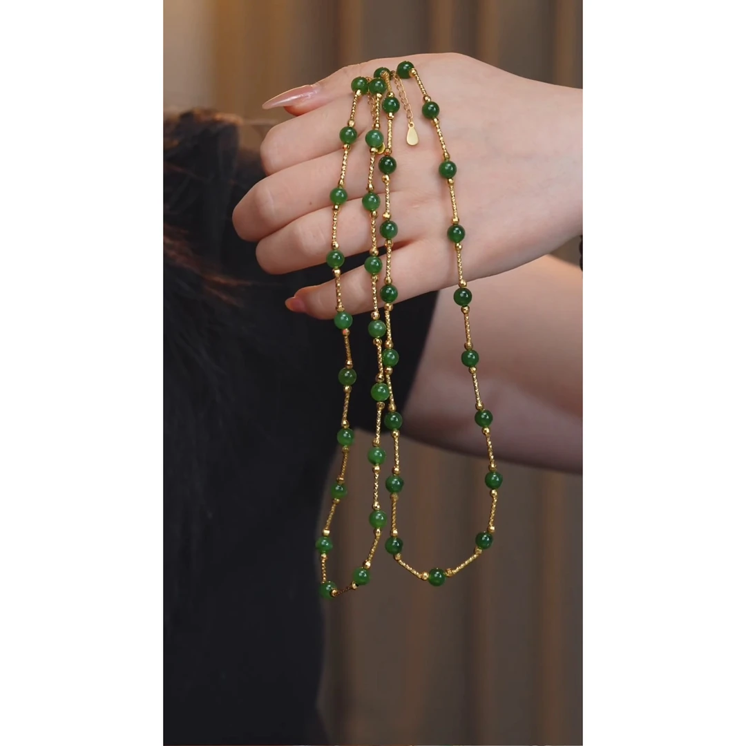 和田玉未镶嵌项链（多样性发一）@@W3126