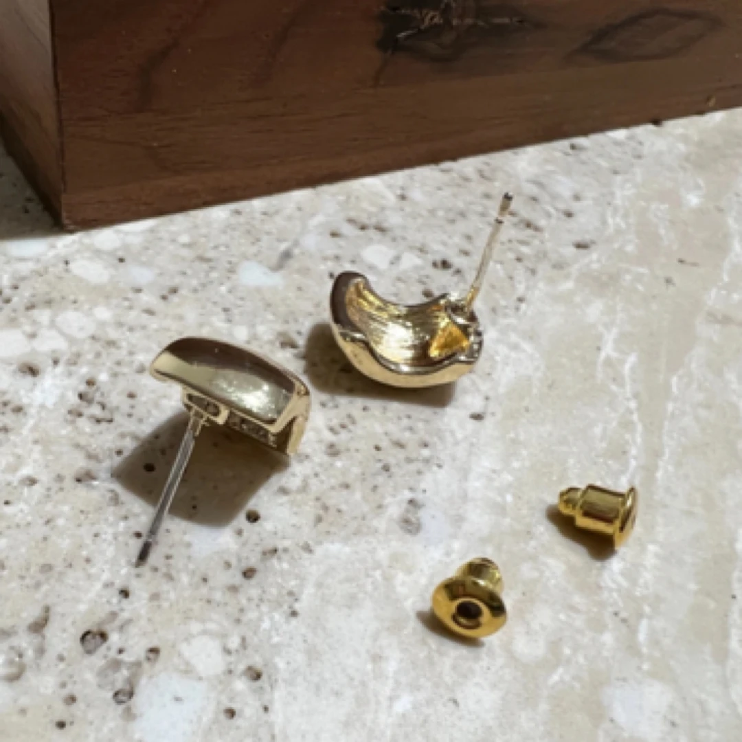 铜合金耳饰 韩系耳钉 显脸小