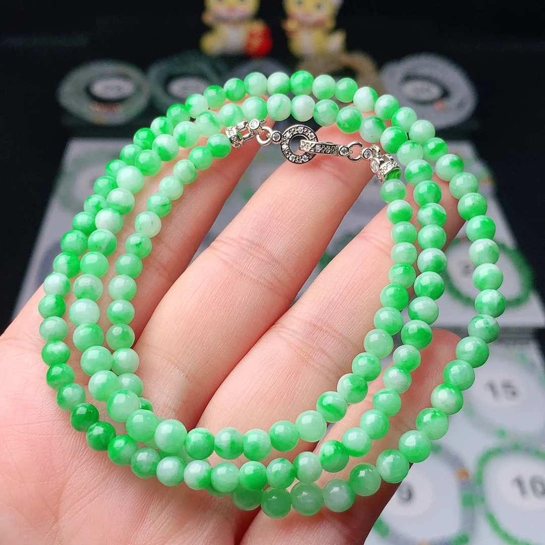 *****翡翠未镶嵌手链翡翠