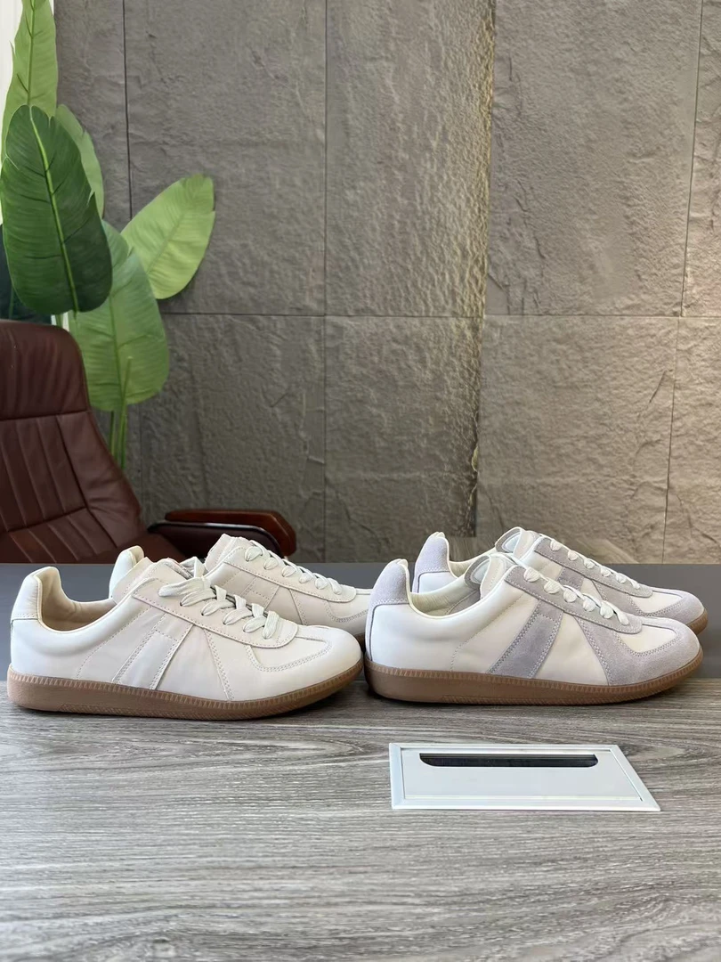 日系轻奢！头层牛皮/牛反绒内里牛皮乳胶鞋垫橡胶软底德训鞋休闲鞋