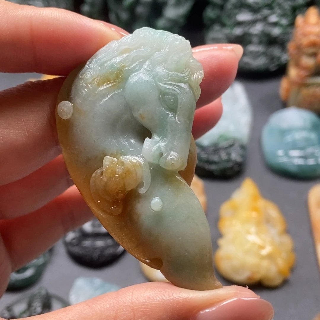 定制翡翠未镶嵌马上有钱T